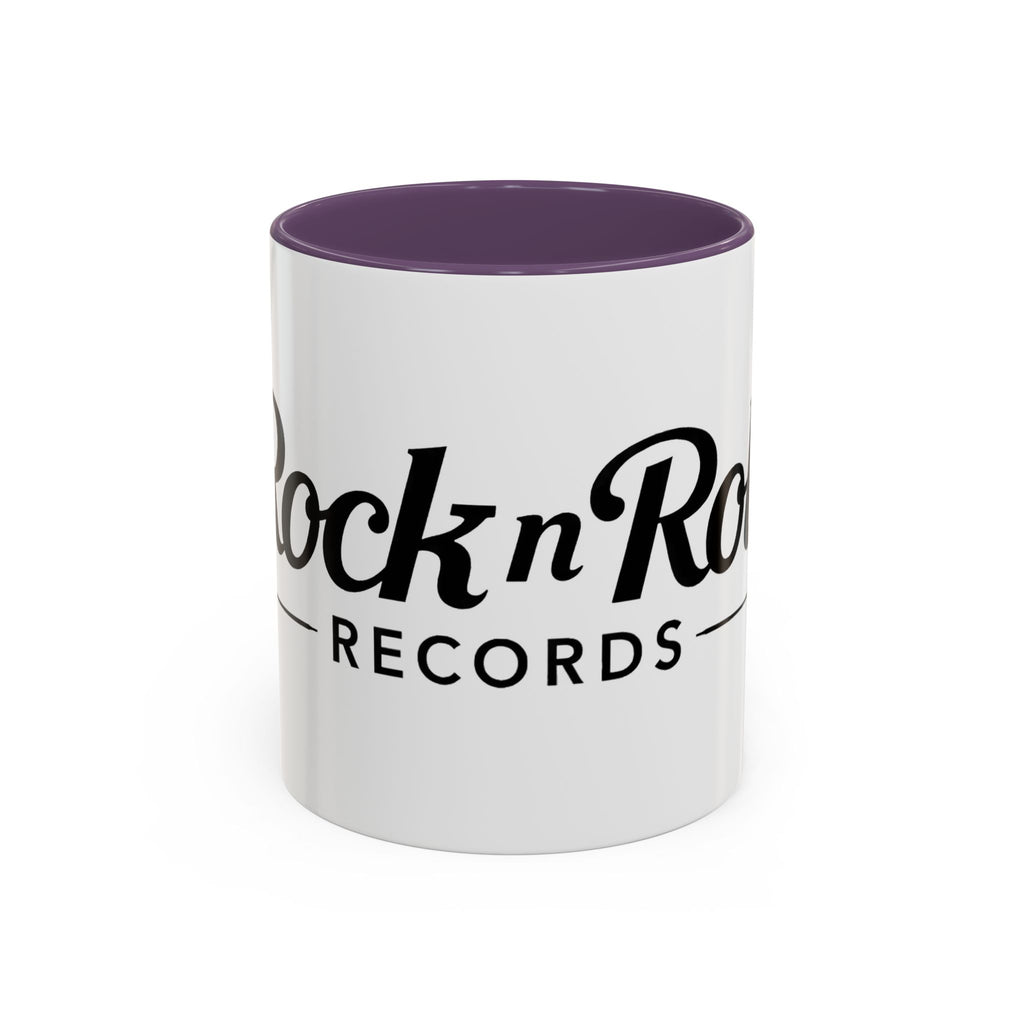 Rock n' Roll Records - Accent Coffee Mug