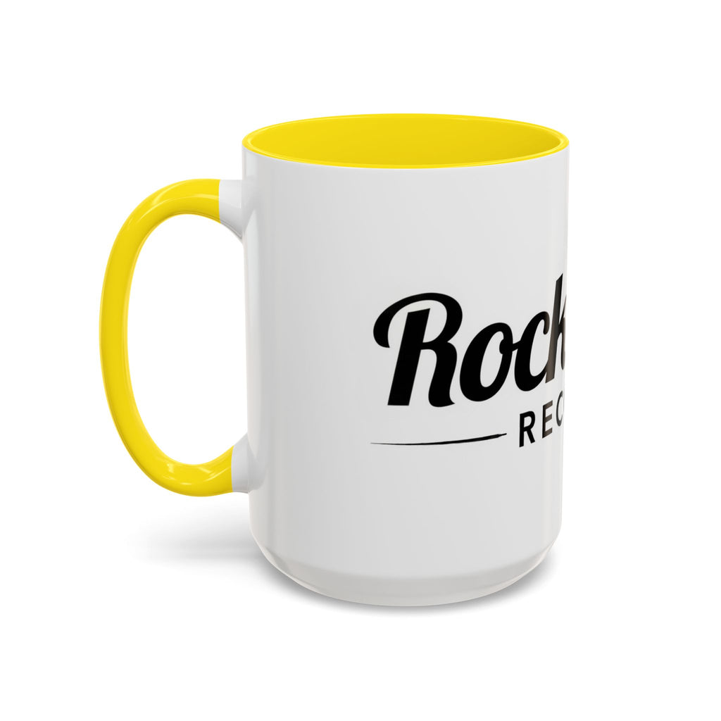 Rock n' Roll Records - Accent Coffee Mug