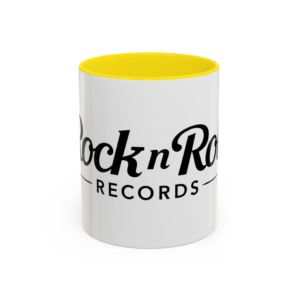 Rock n' Roll Records - Accent Coffee Mug