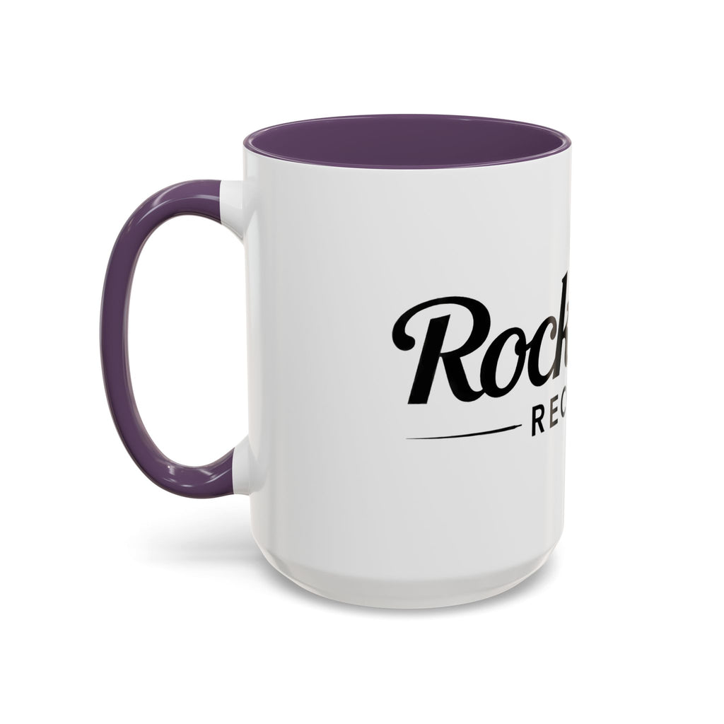 Rock n' Roll Records - Accent Coffee Mug