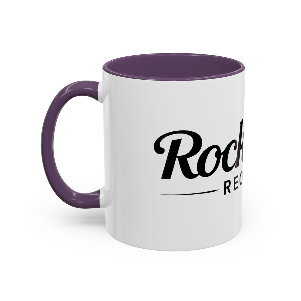 Rock n' Roll Records - Accent Coffee Mug